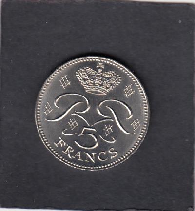 Beschrijving: 5 Francs  REINIER III
